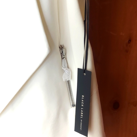 Chico's Black Label Antique White Zipper Blazer Jacket - Picture 10 of 16